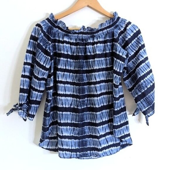 MICHAEL Michael Kors Women's Off the Shoulder Tie Dye Top Size L - Picture 5 of 5